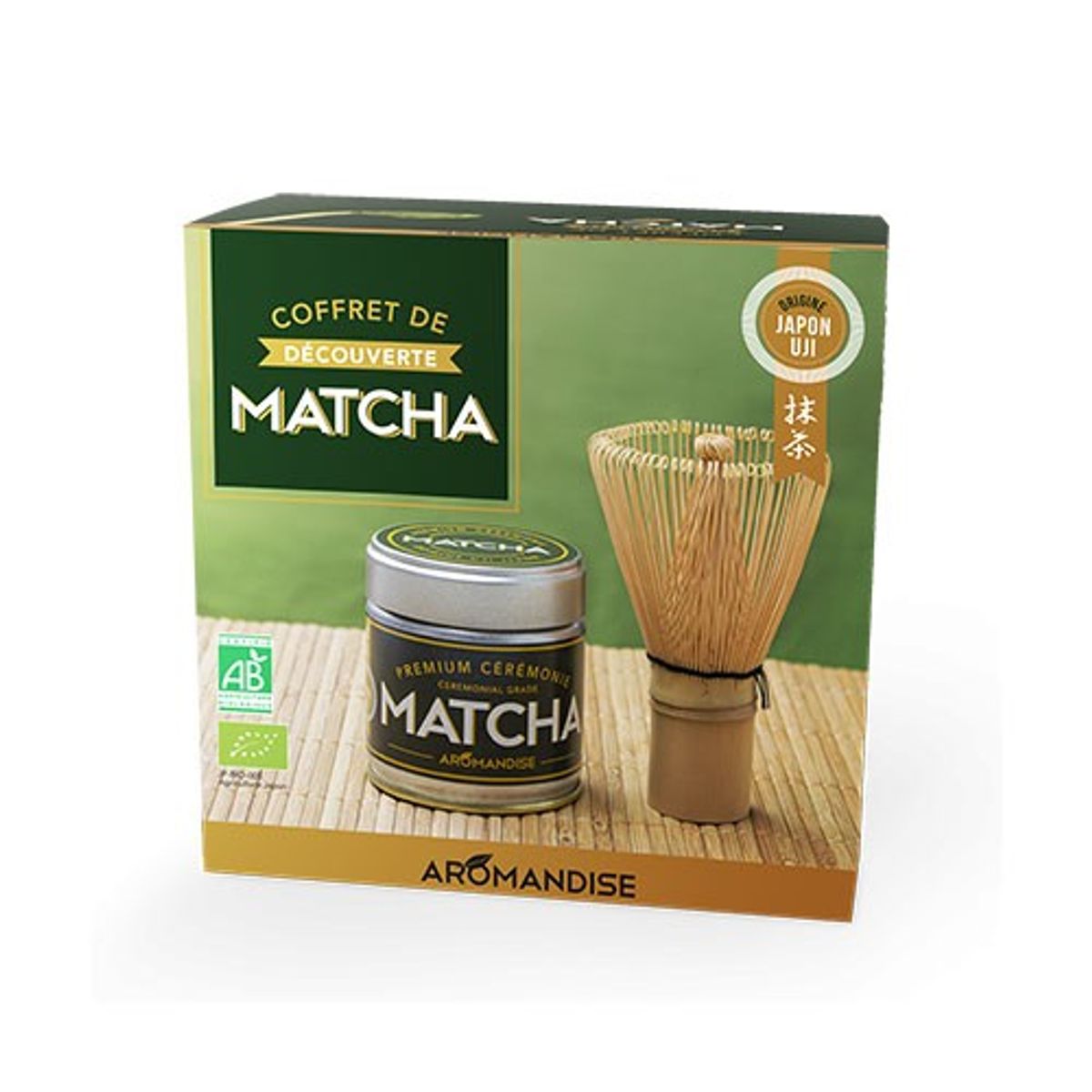 Matcha discovery sæt Økologisk (ceremonial grade matcha te & piskeri - 1 styk