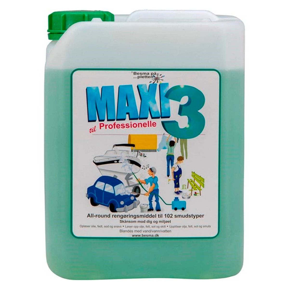 Maxi 3 grundrens (Testvinder) 1 liter