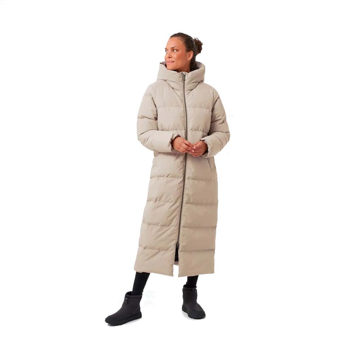 Mckinley Anna Purna Long Puffer Jakke Dame (Farve: Beige, Størrelse: 46)