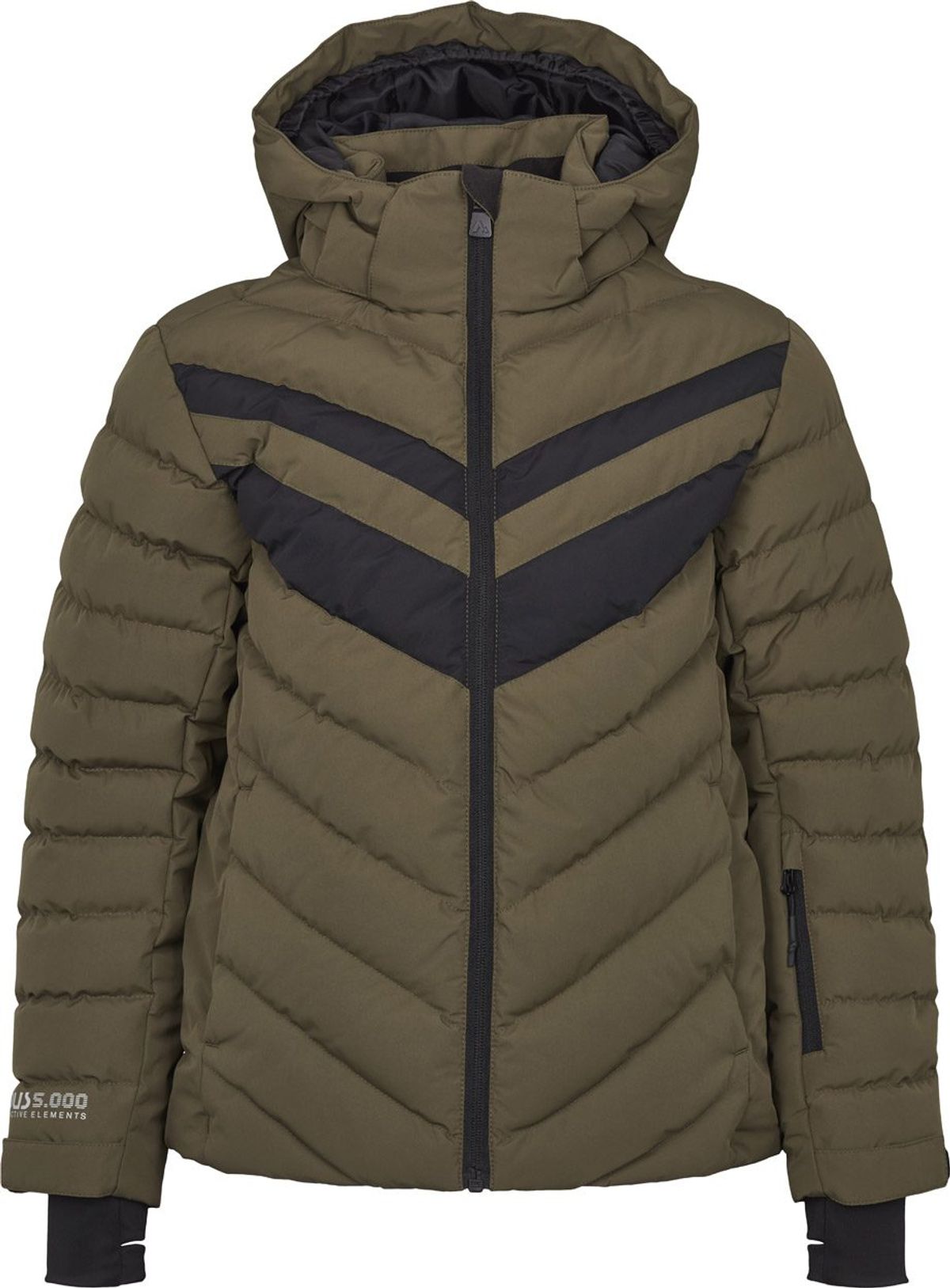 Mckinley Maggie Jacket Børn (Farve: Olive Night/blåck, Størrelse: 152)