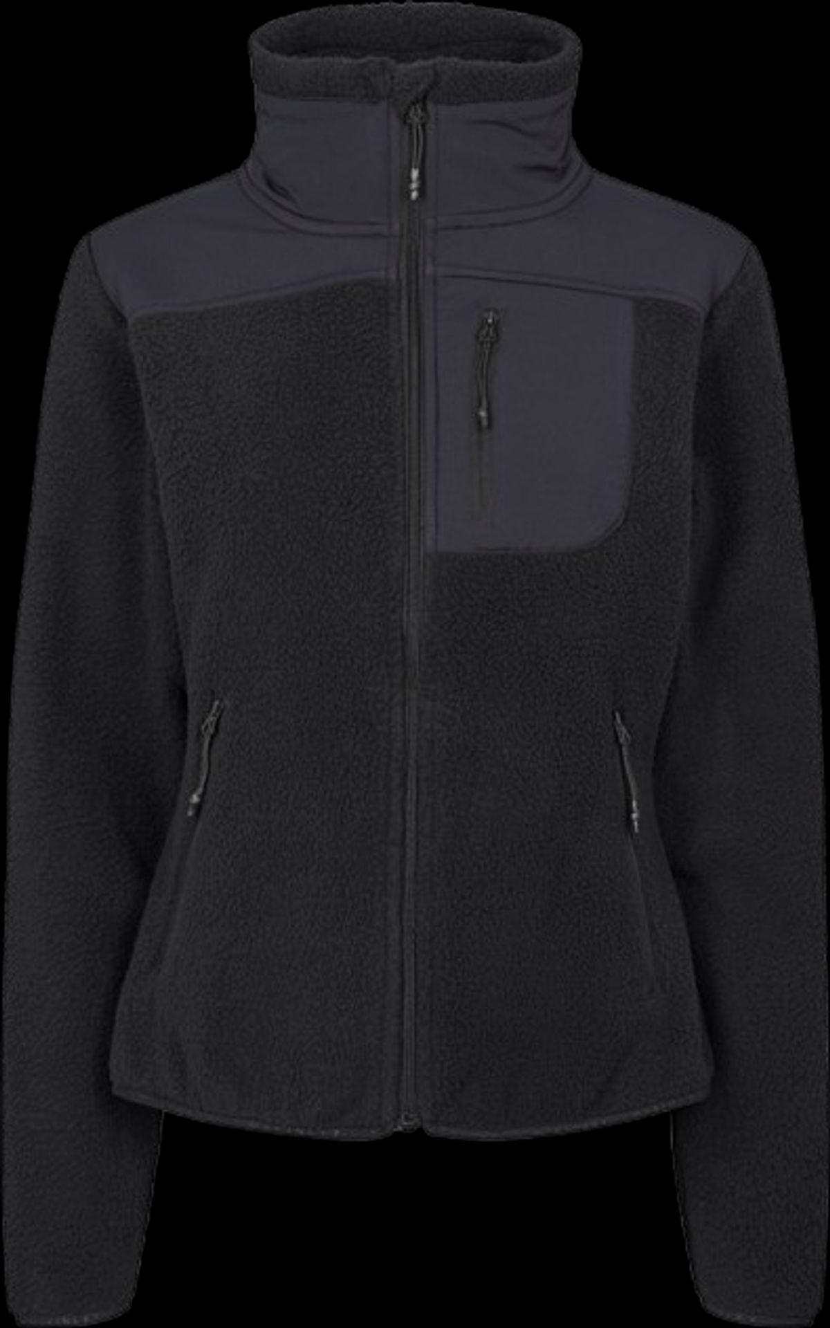 Mckinley Nomis Pile Fleece Jacket Dame (Farve: Black/black, Størrelse: 2xl)