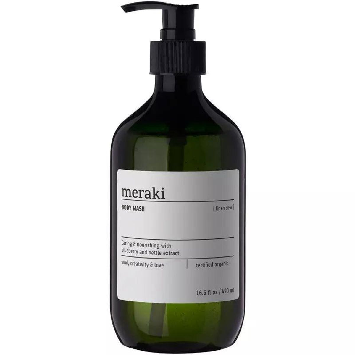 Meraki Body Wash, Linen Dew, 490ml (udløbet 03/2023)