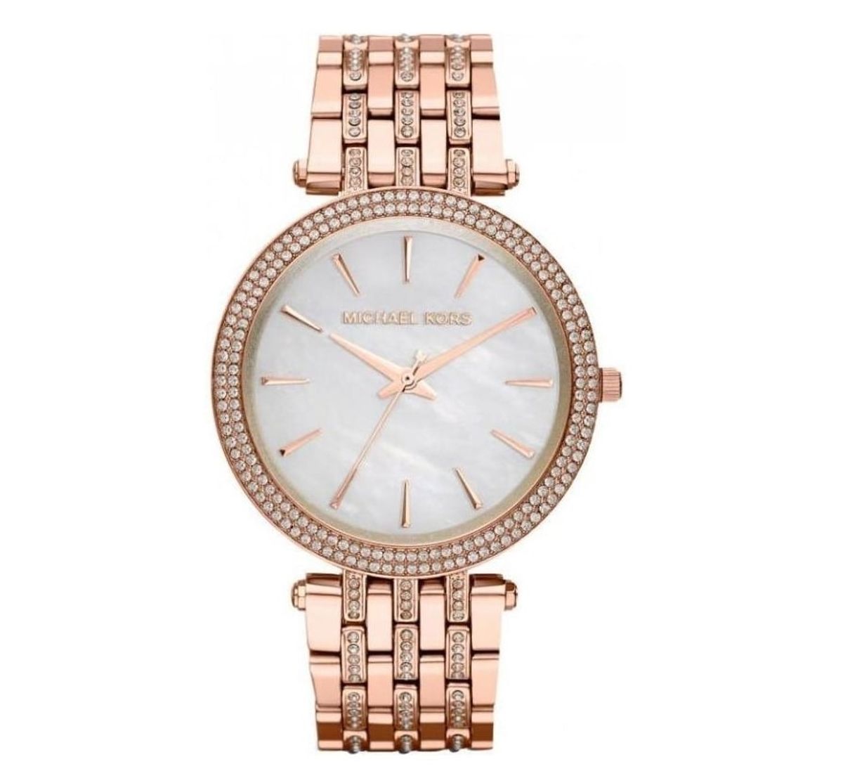 Michael Kors Darci Rosegold Marble Dameur MK3220