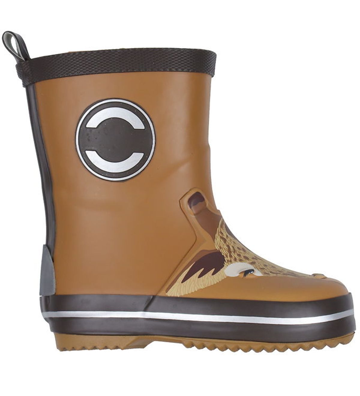 Mikk-Line Gummistøvler - Wellies - Brown Sugar m. Giraf