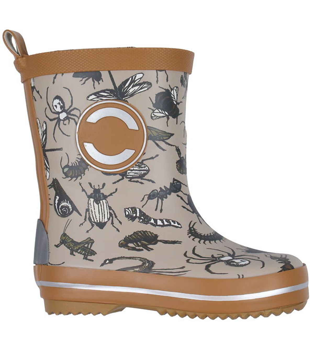 Mikk-Line Gummistøvler - Wellies - Brown Sugar m. Magisk Print