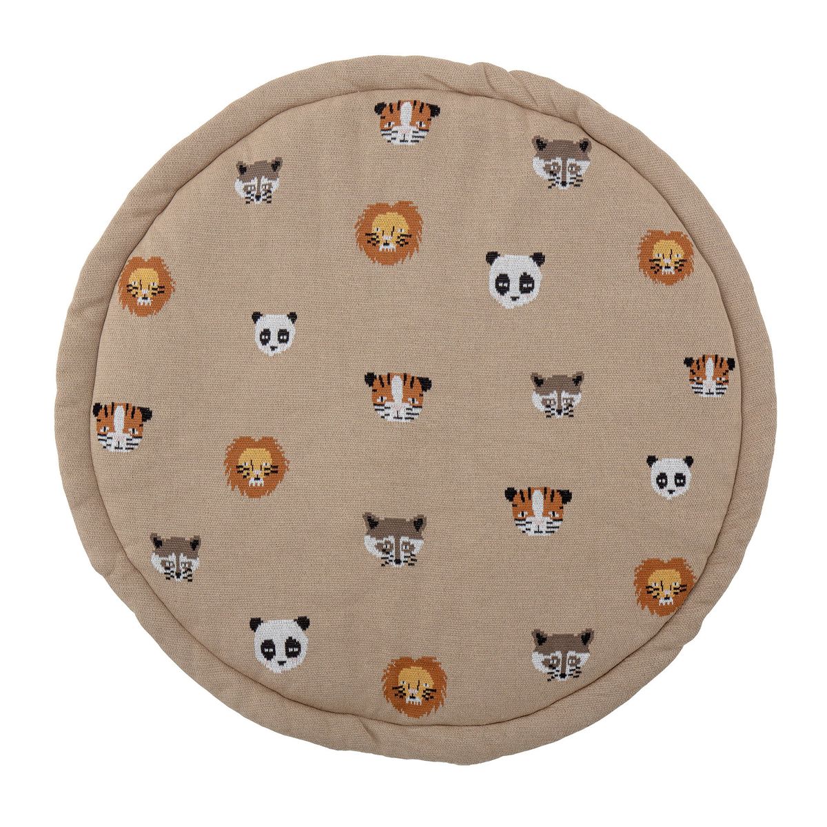 Miko Play Mat, Brun, Bomuld OEKO-TEX® - D100 cm - Brown / D100 cm / 100% Cotton, Filling:100% Polyester