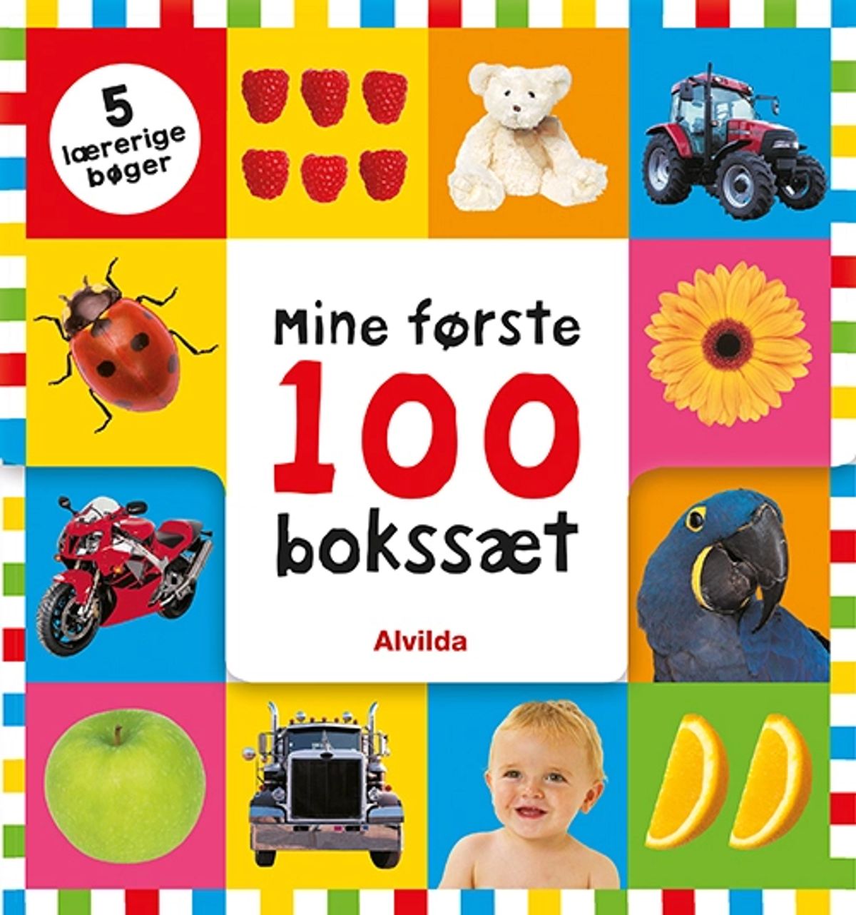 Mine første 100 - bokssæt (5 lærerige bøger)