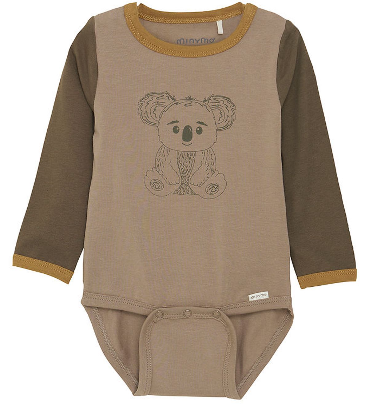 Minymo Body l/æ - Taupe Gray m. Koalabjørn