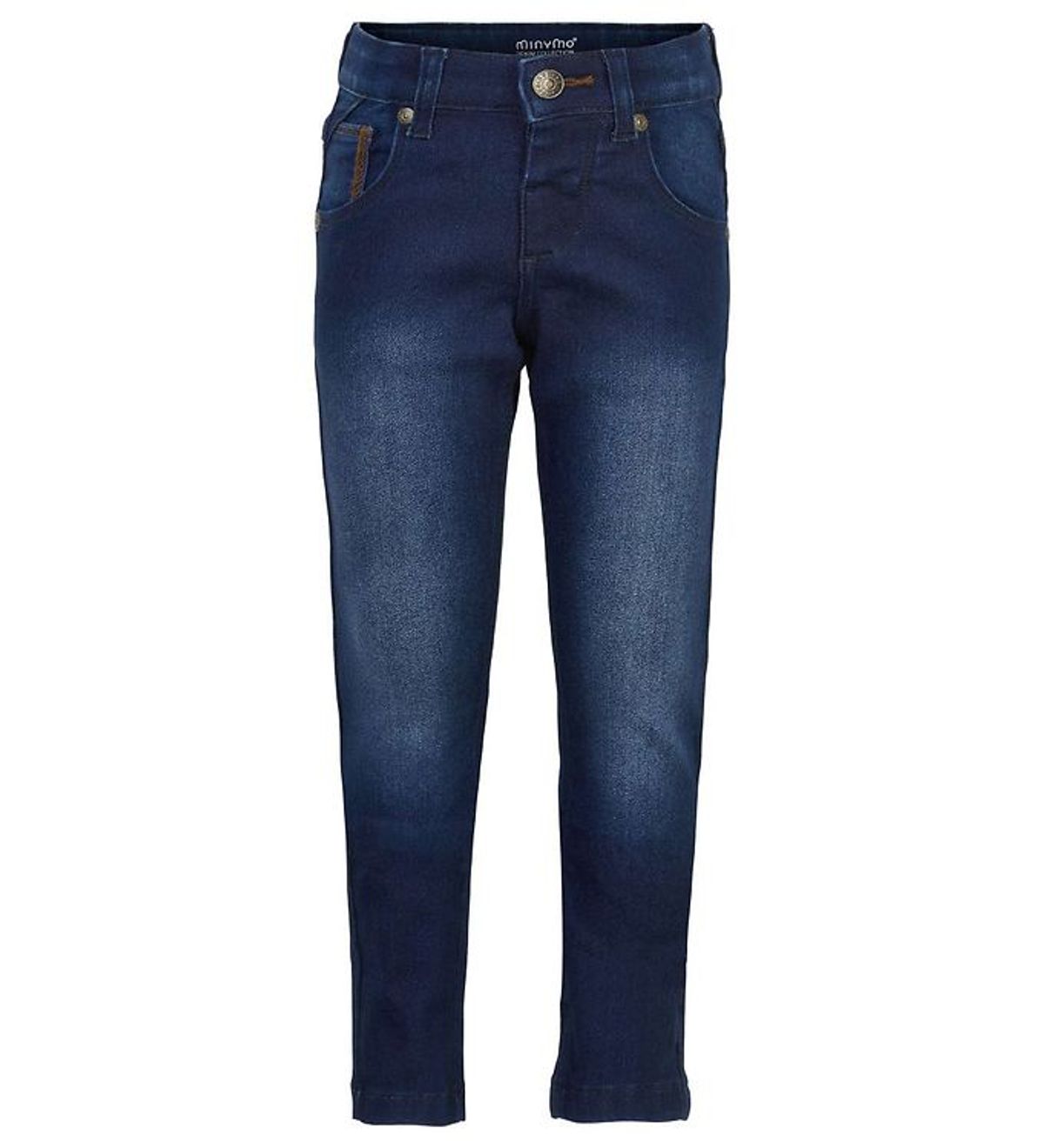 Minymo Bukser - Stretch Slim Fit - Mørkeblå Denim