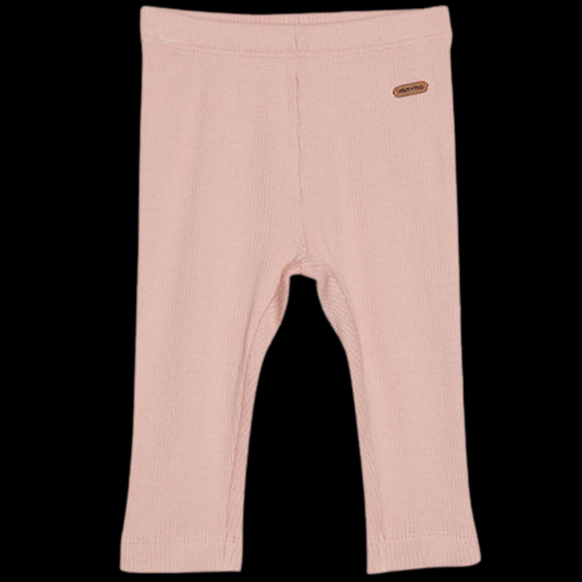 Minymo leggings i rib - Mahogany Rose - 50