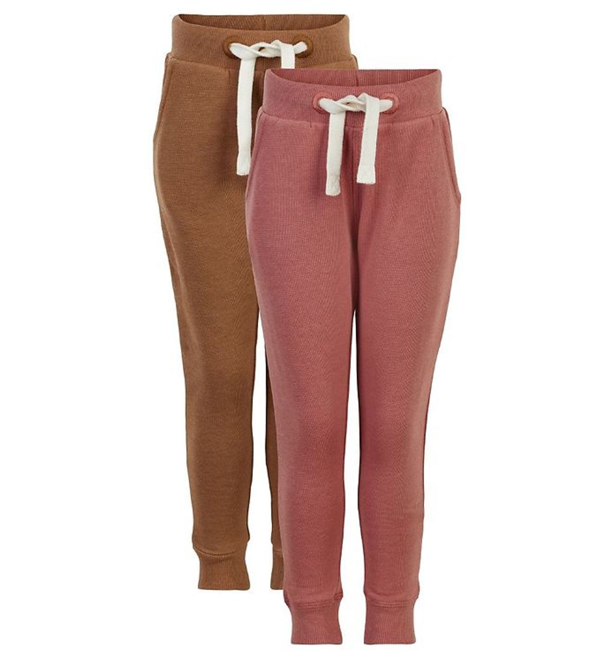 Minymo Sweatpants - 2-pak - Canyon Rose/Brun