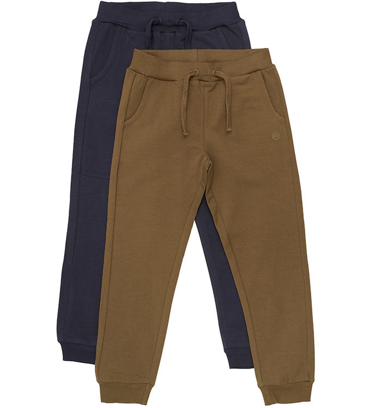 Minymo Sweatpants - 2-pak - Sepia/Navy