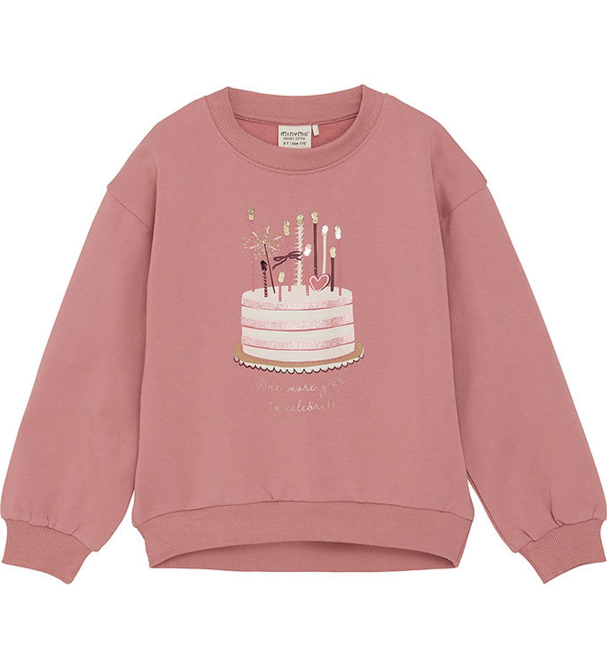 Minymo Sweatshirt - Dusty Rose m. Lagkage