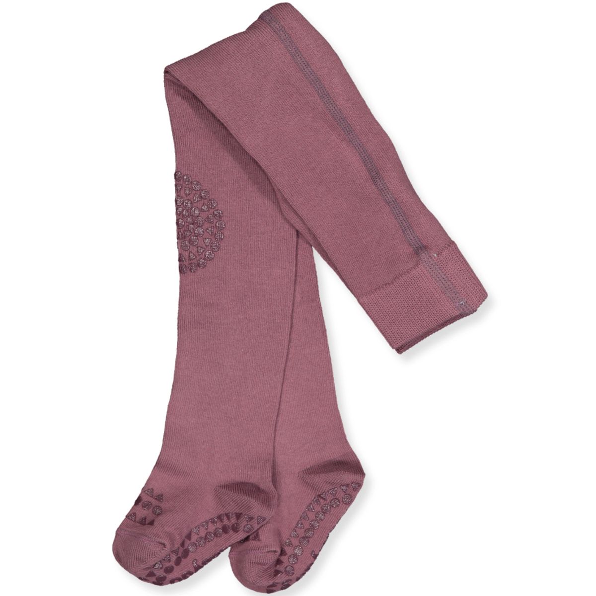 Misty plum non-slip strømpebukser (12-18 mdr)