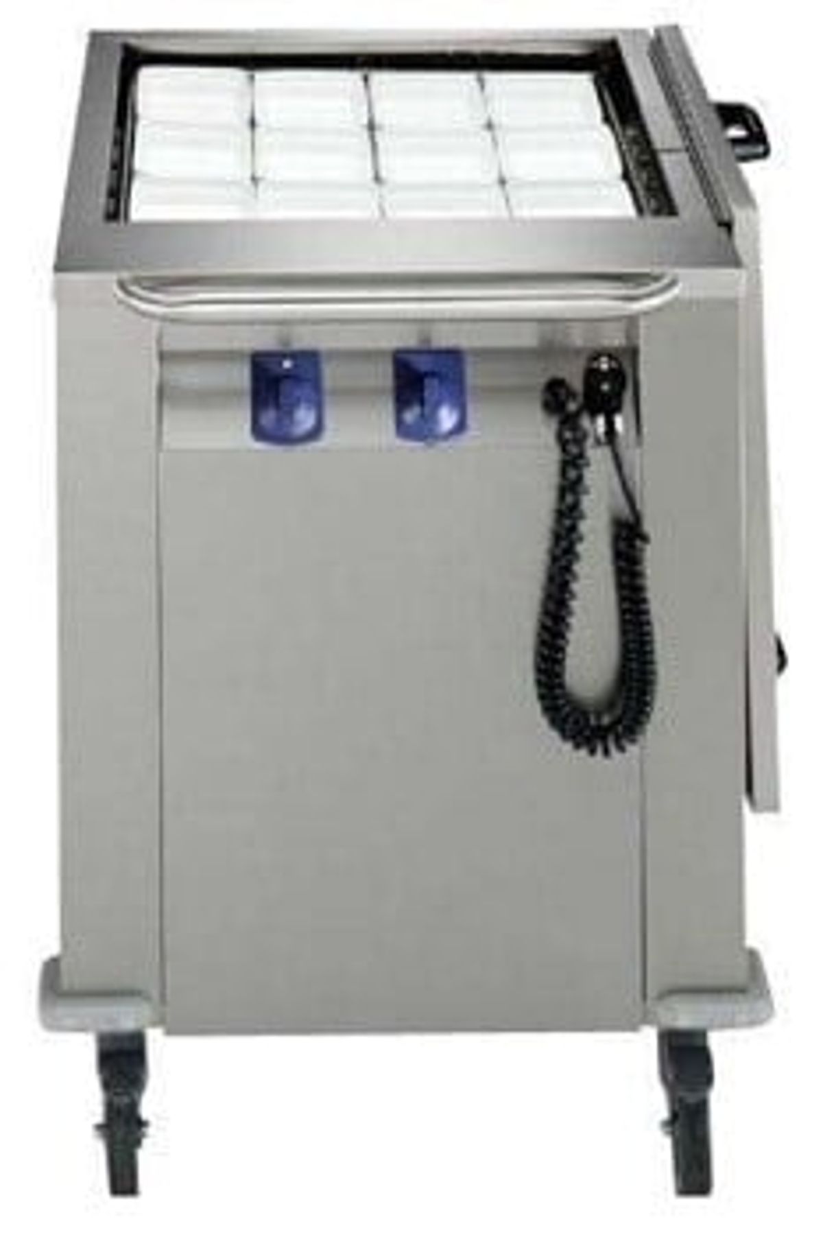 Mobil tallerkendispenser med varme 550X550mm