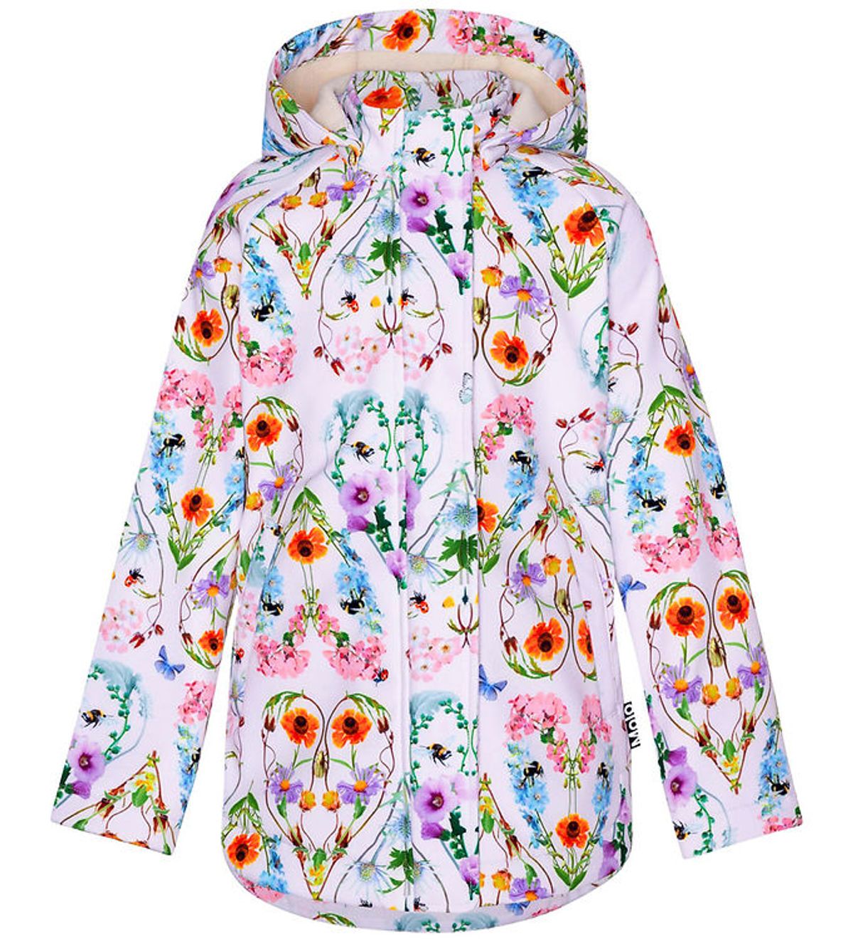 Molo Softshelljakke m. Fleece - Hillary - Flower Hearts