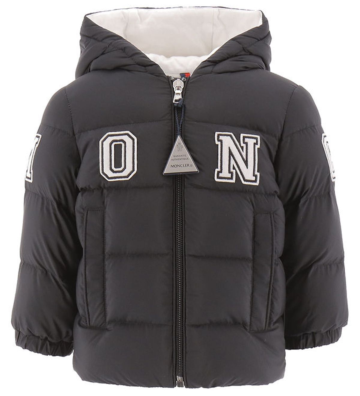 Moncler Dunjakke - Bayan - Sort m. Hvid