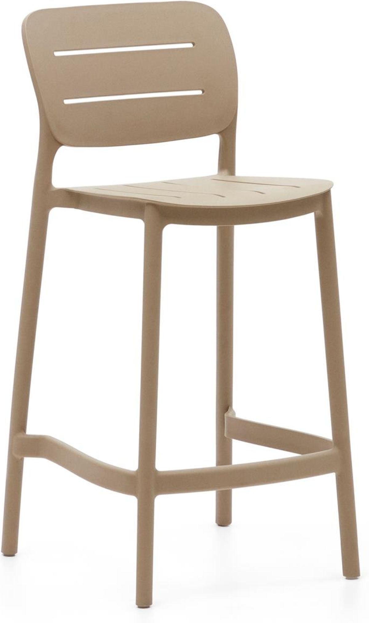 Morella, Udendørs barstol, beige, plast