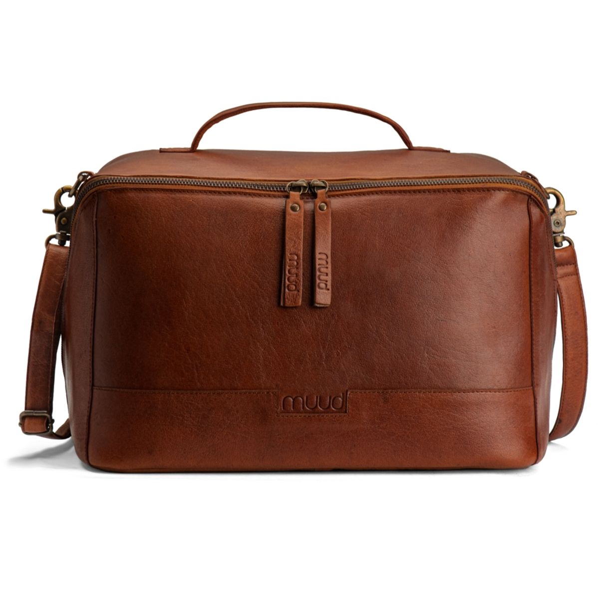 muud Cleo XL, all-in-one taske, læder, Rich Brown