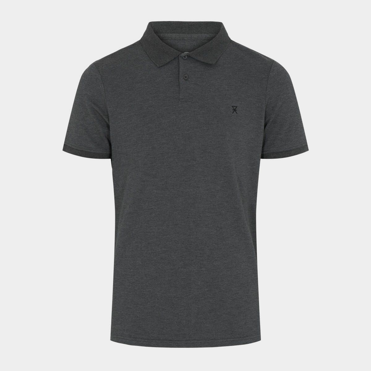 Mørkegrå pique bambus polo shirt til mænd fra JBS of Denmark, M