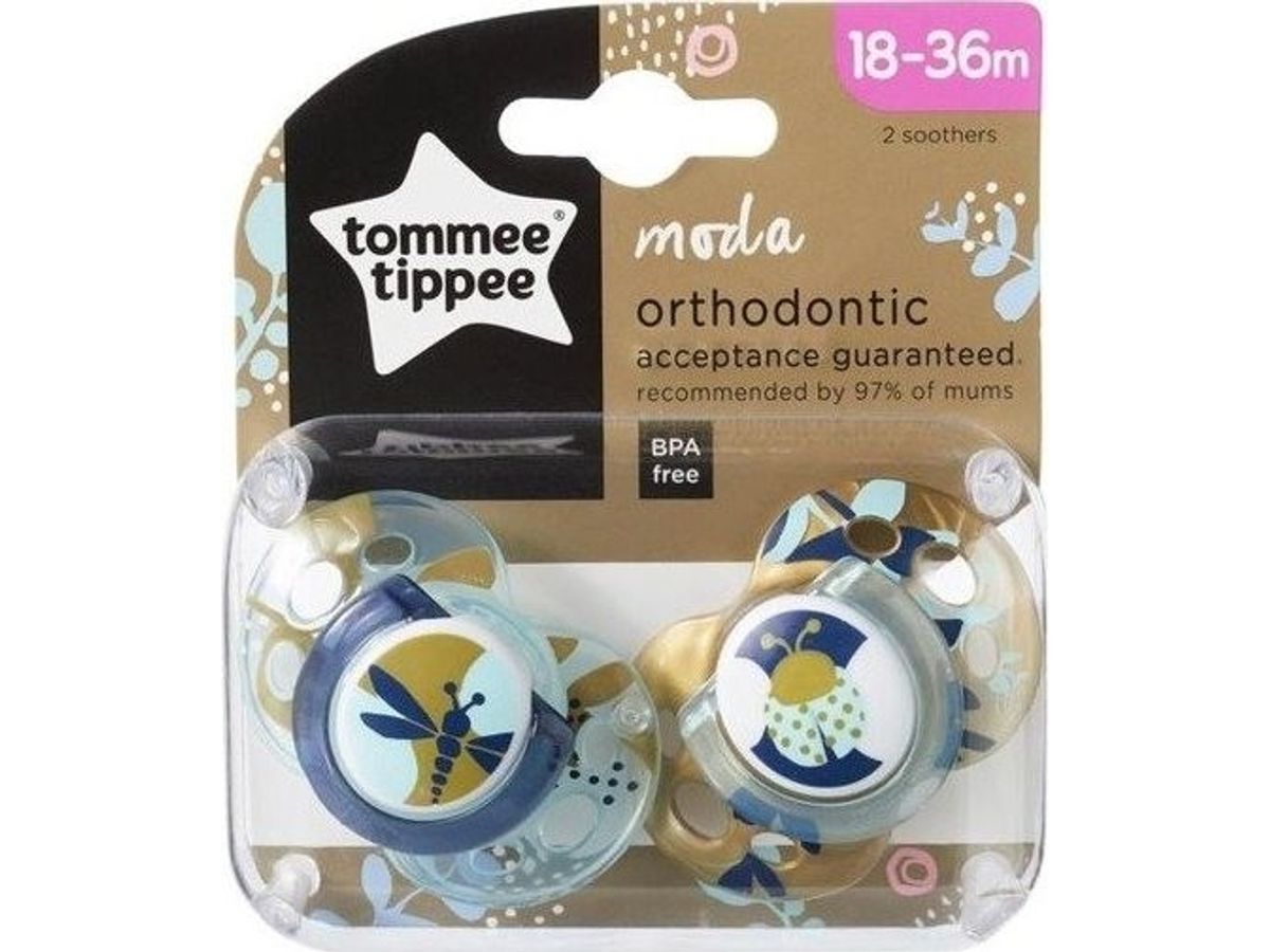 Nascita Tommee Tippee Ortodontiske Sutter Moda, 18-36 Måneder, 2 Stk, 43343699