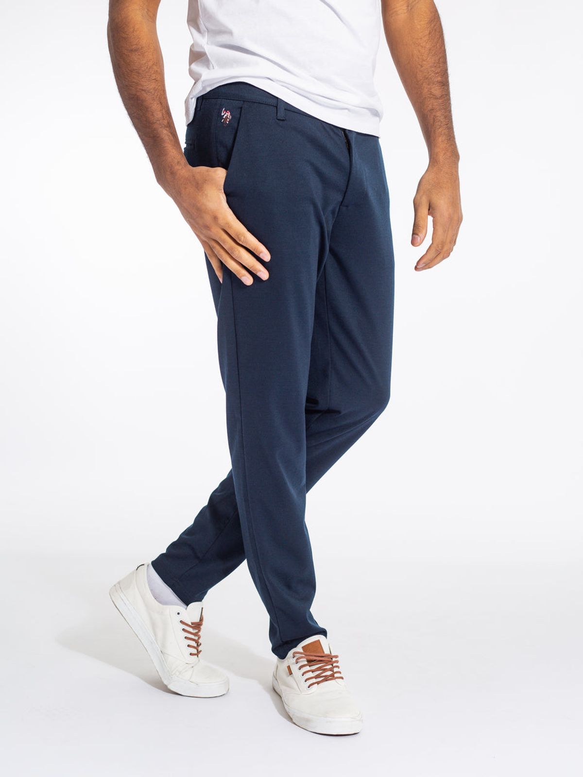 Navy Blå Performance Pants Claude Herre U.S. Polo Assn Herre 30/34