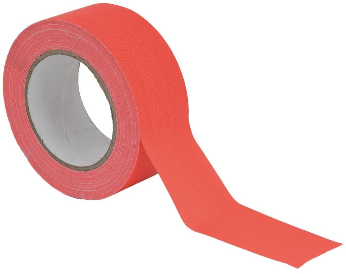 Neon Glow Gaffatape 50mm x 25m - Flere farver Orange