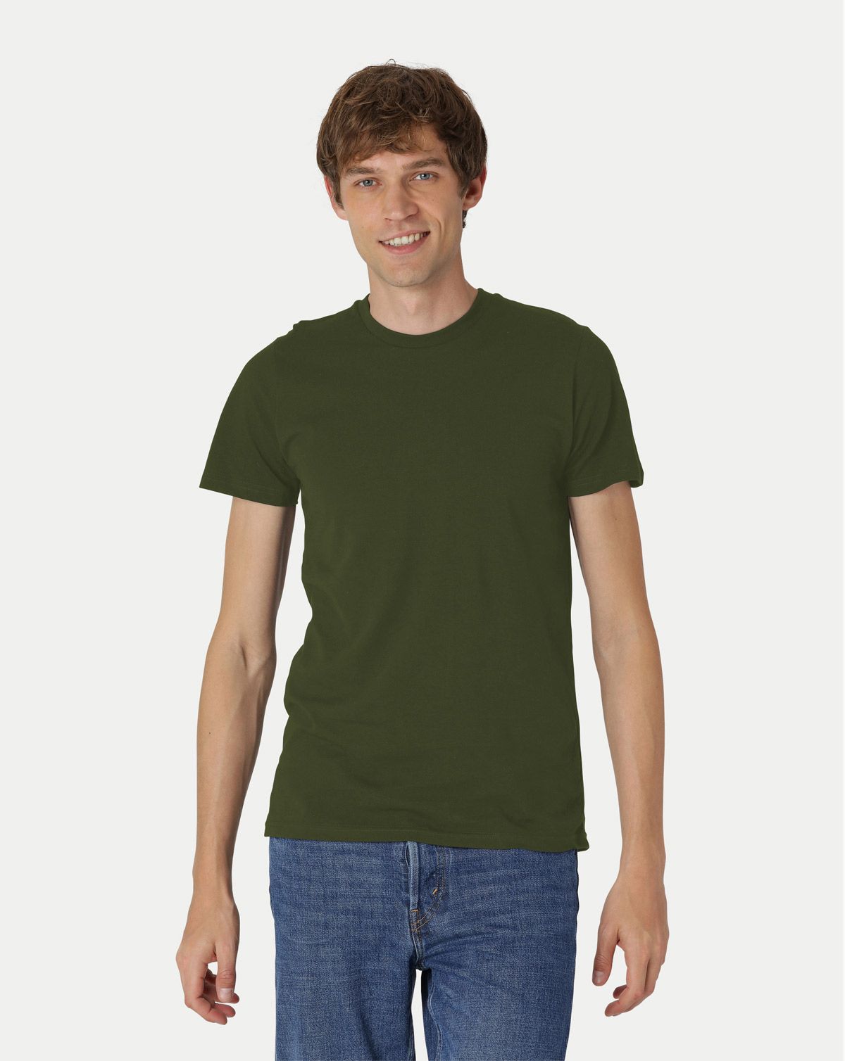 Neutral Organic - Mens Fitted T-shirt Olive