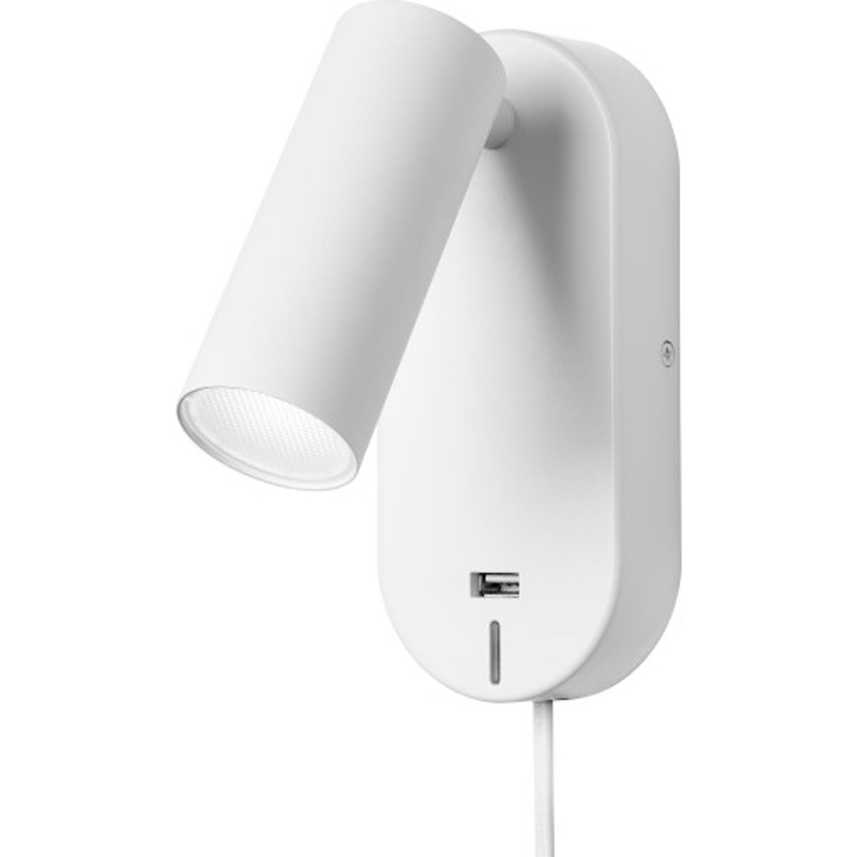 Nielsen Light Ego væglampe med USB, hvid