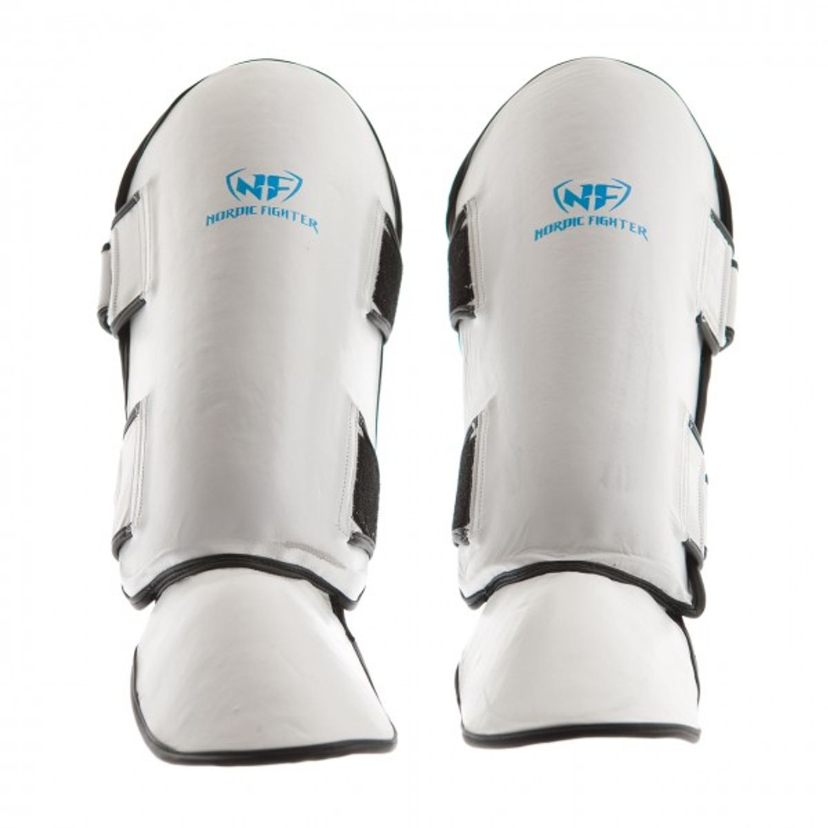 Nordic Fighter Shin Guards Instep Type 2 Benskinne Læder Hvid Medium