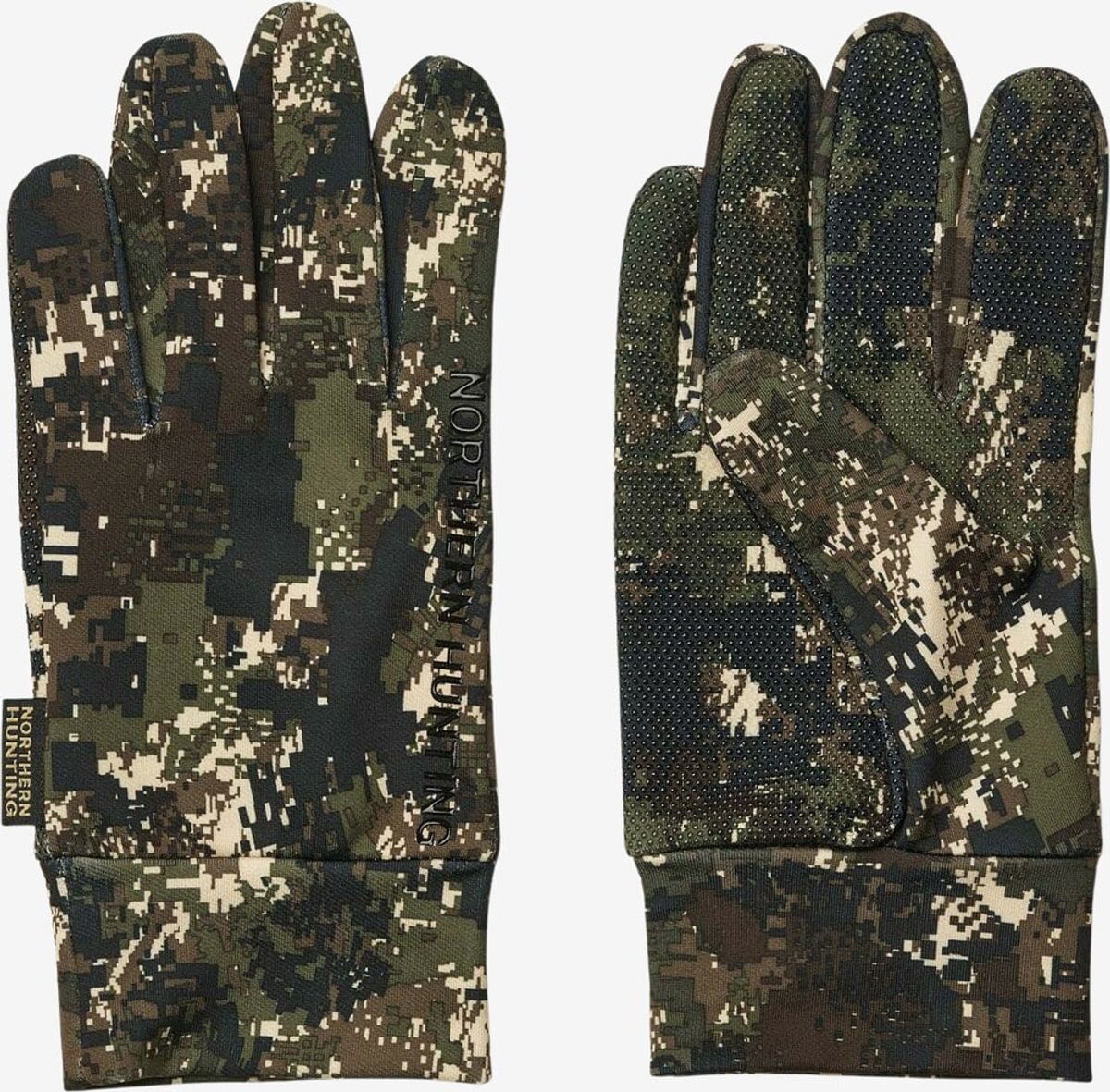 Northern Hunting - Sigvald fleecehandsker (Camouflage) - XS/S