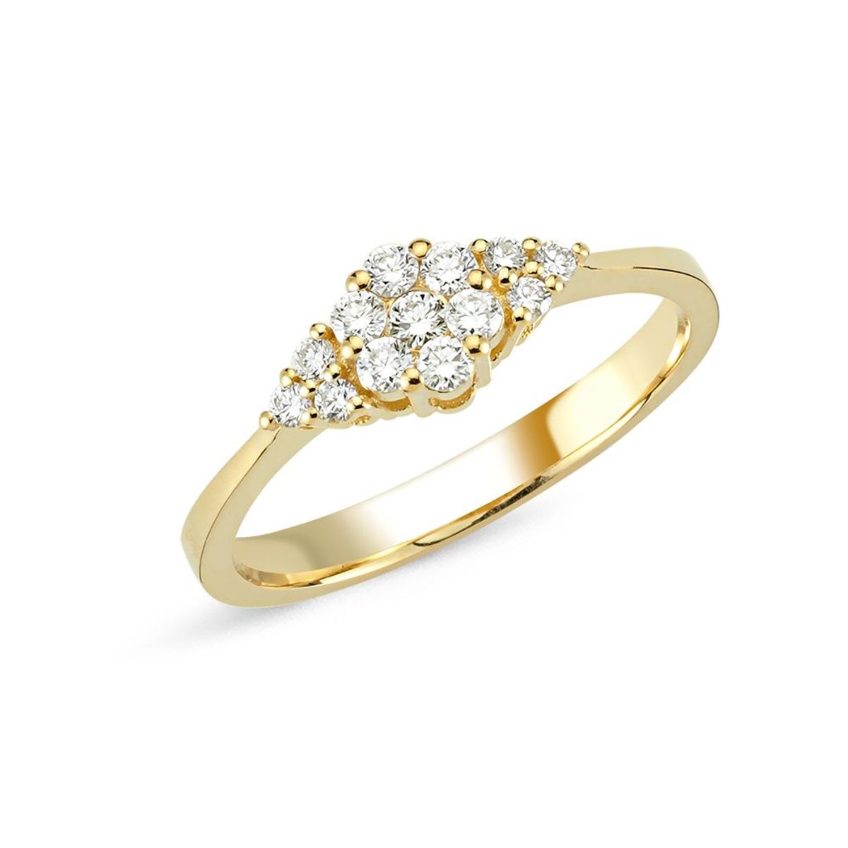 Nuran - Lilja ring i 14 karat guld med 0,30 ct diamanter - a3040030rg