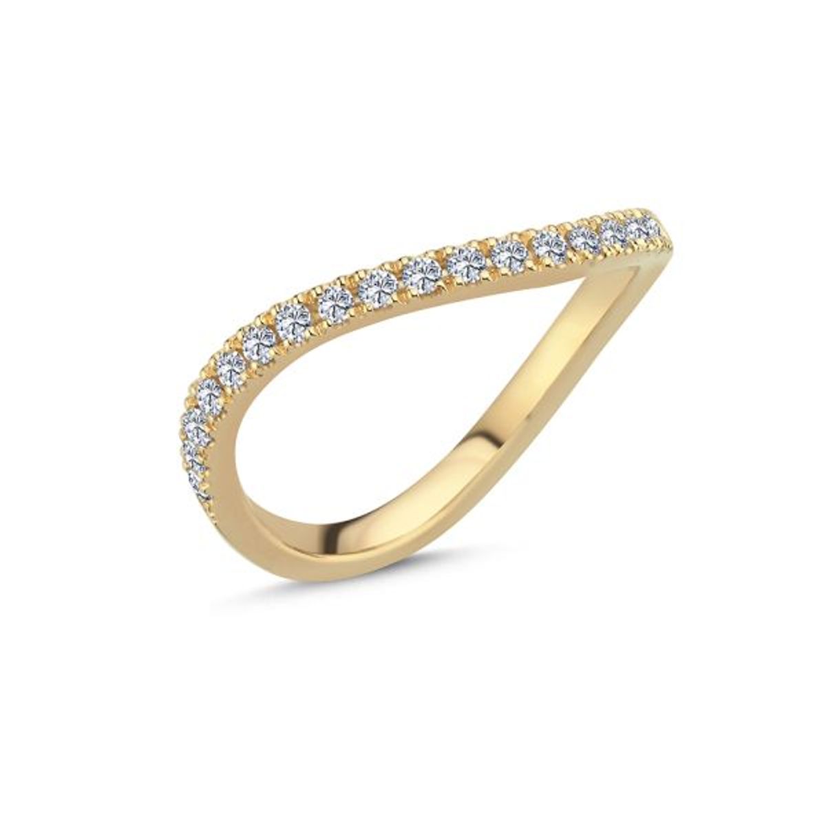 Nuran - Valentina ring 14 kt. guld med diamanter 0,25 ct. i alt