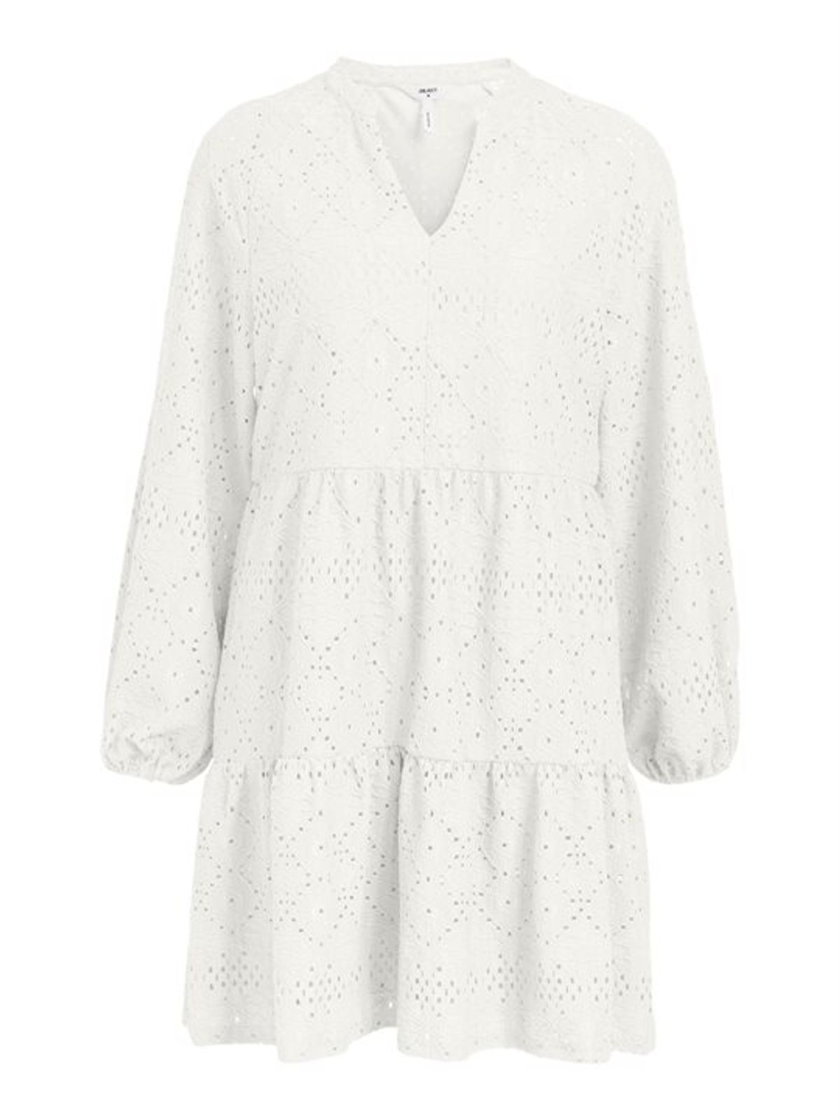 Object - Feodora Gia L/S Dress - Råhvid