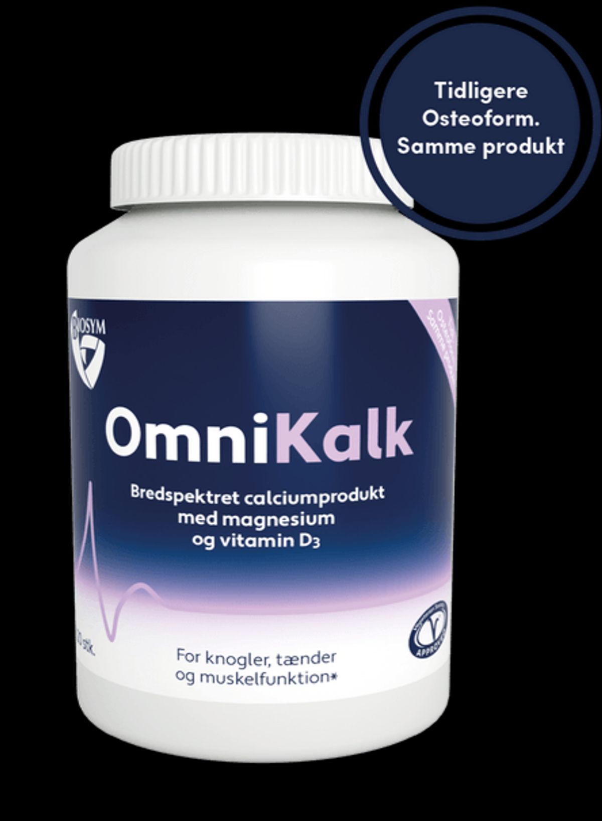 Omnikalk (Osteoform Calcium, Magnesium og D-vitamin) 120tabl.