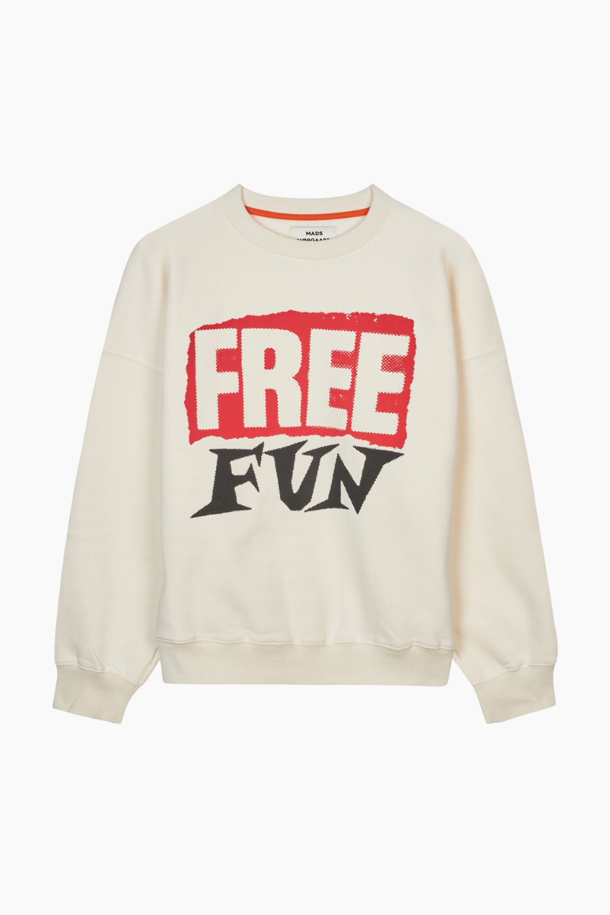 Organic Sweat Atli Sweatshirt - Snow White - Mads Nørgaard - Creme S