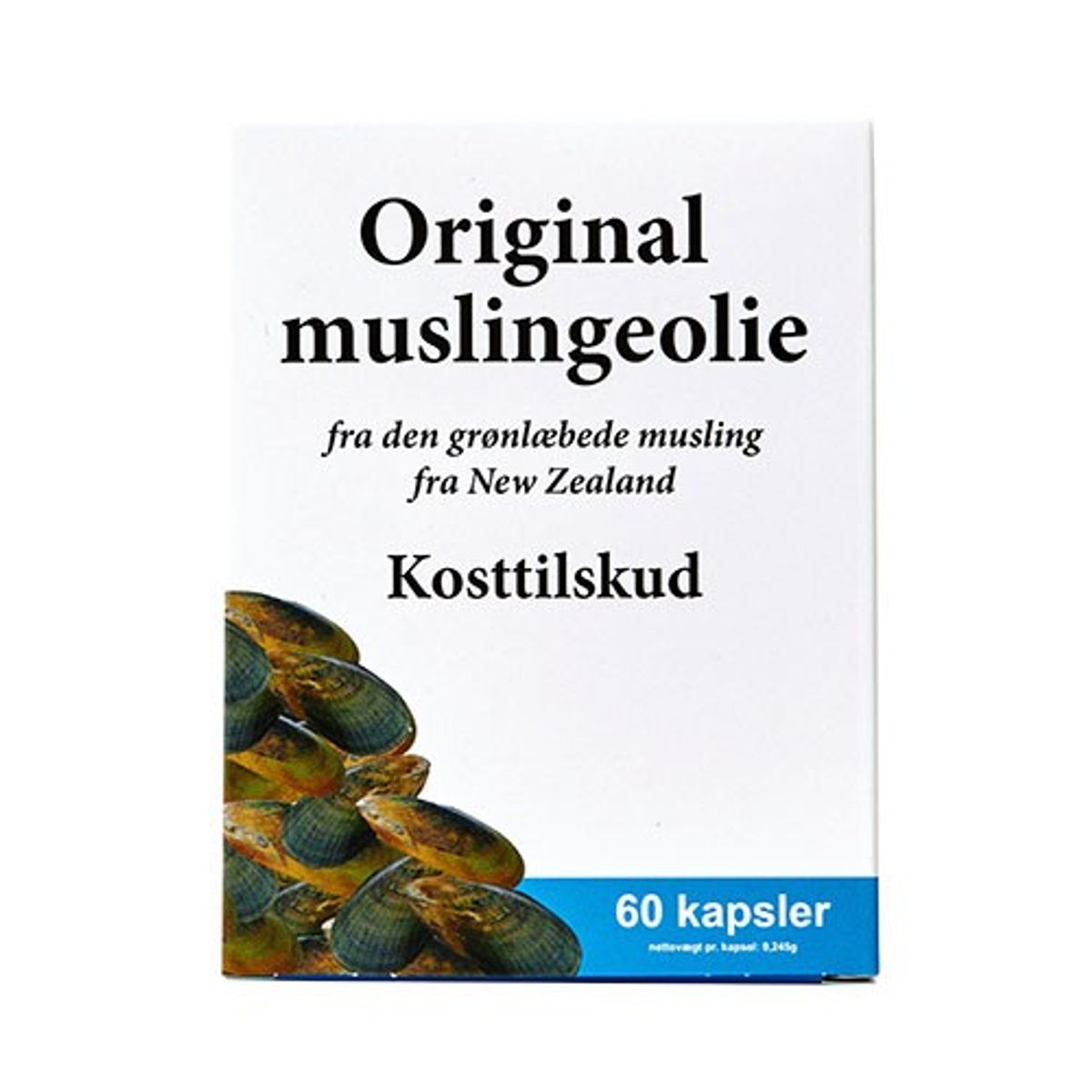 Original muslingeolie - 60 kapsler