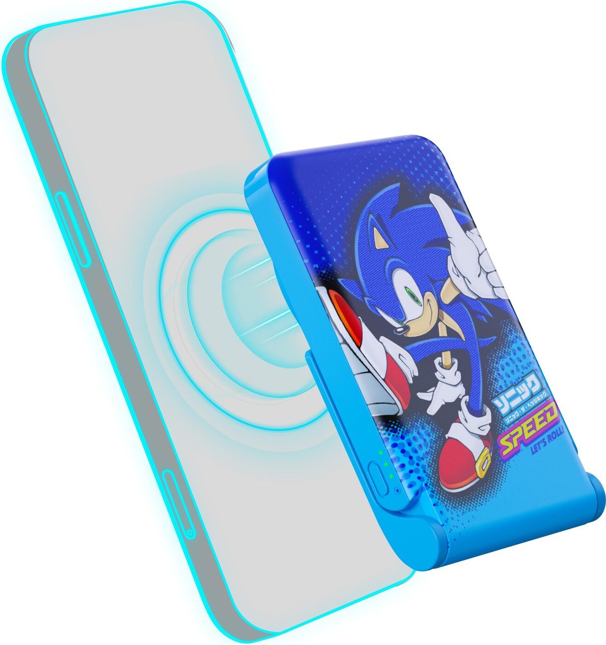 Otl - Sonic The Hedgehog Wireless Magnetic Power Bank