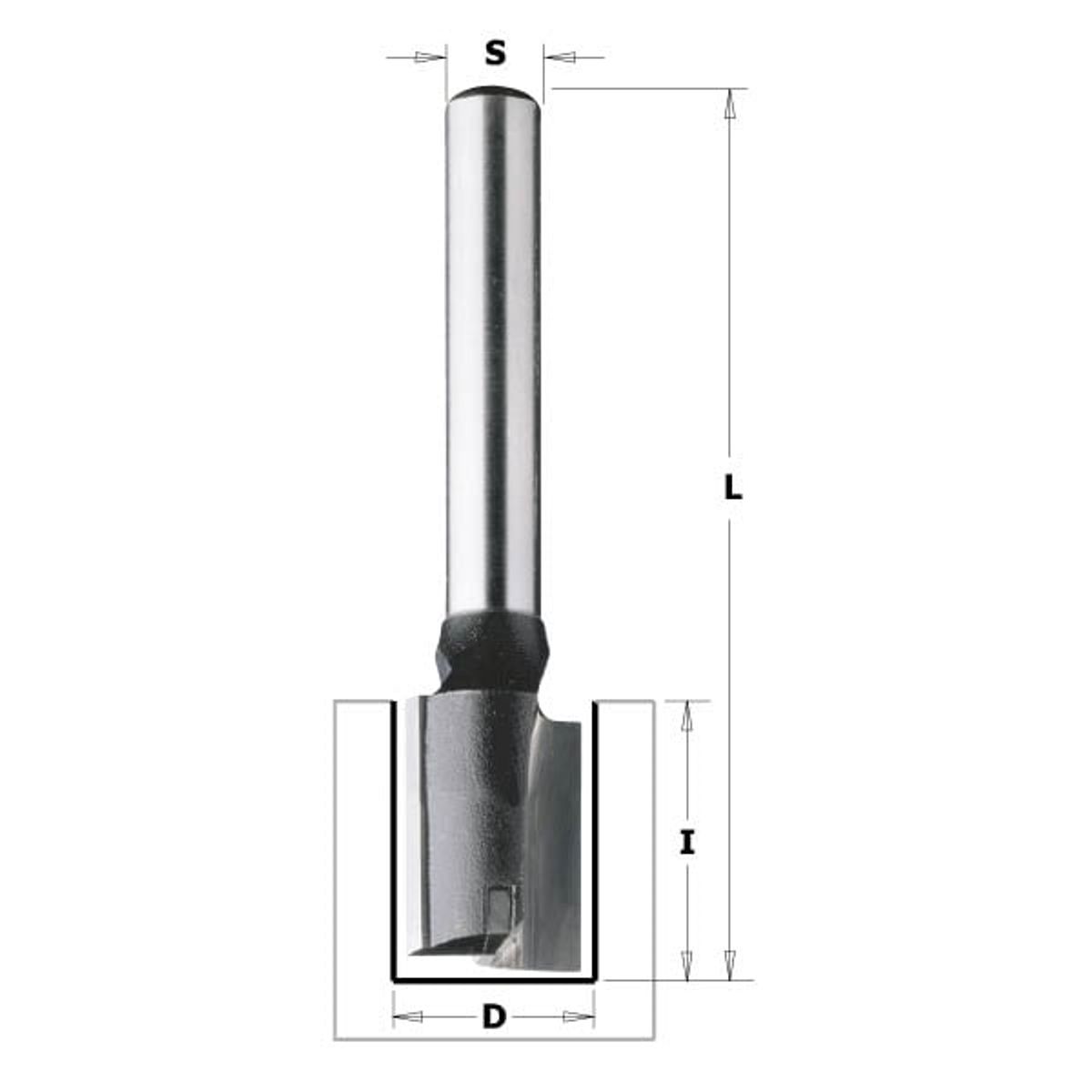 Overfræsebor HM 10x20/51 K8 C