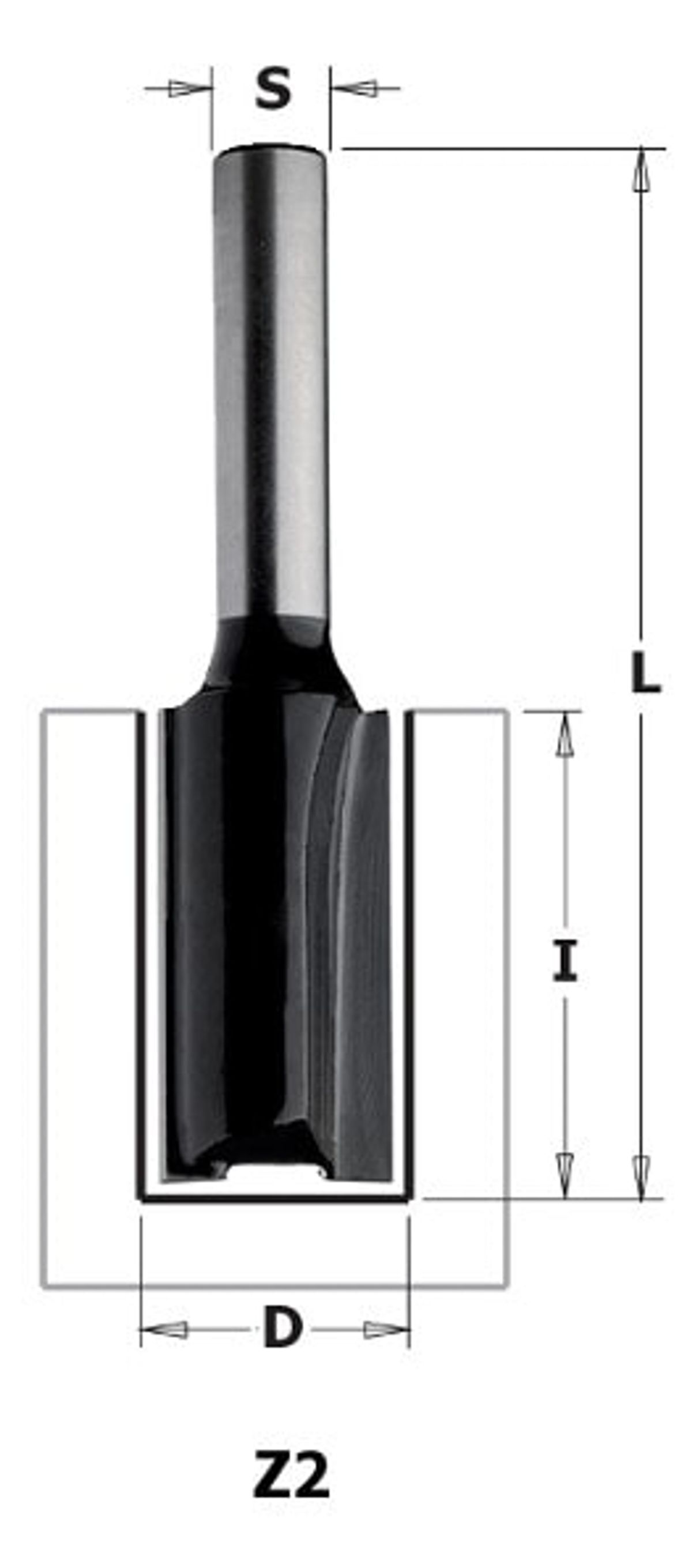 Overfræsebor HM 10x20/51 K8 C