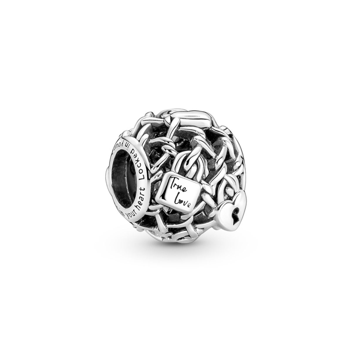 Pandora Hegn Og Hængelås Sterling Sølv Charm 790071C00