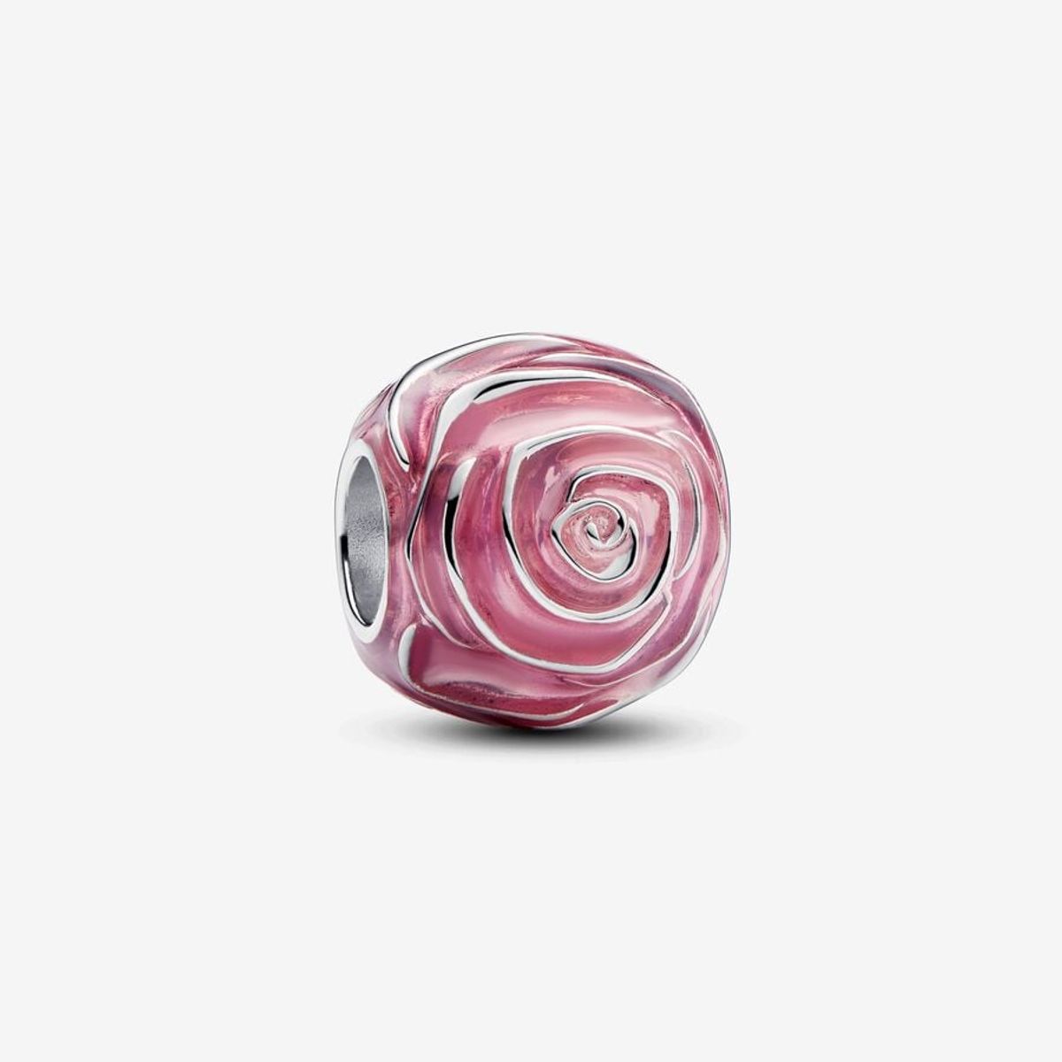 Pandora Moments Rose In Bloom Charm i Sterling Sølv