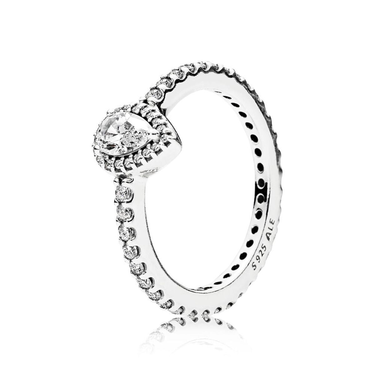 Pandora - Ring i sølv med zirkoner - 196254cz