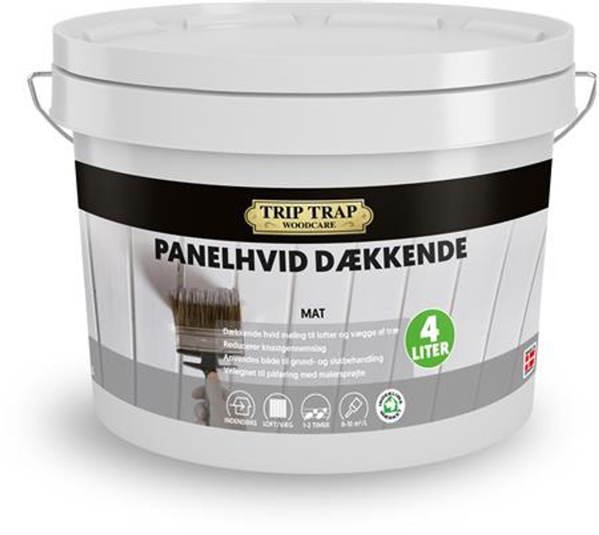 Panelhvid Dækkende 4,0L Hvid