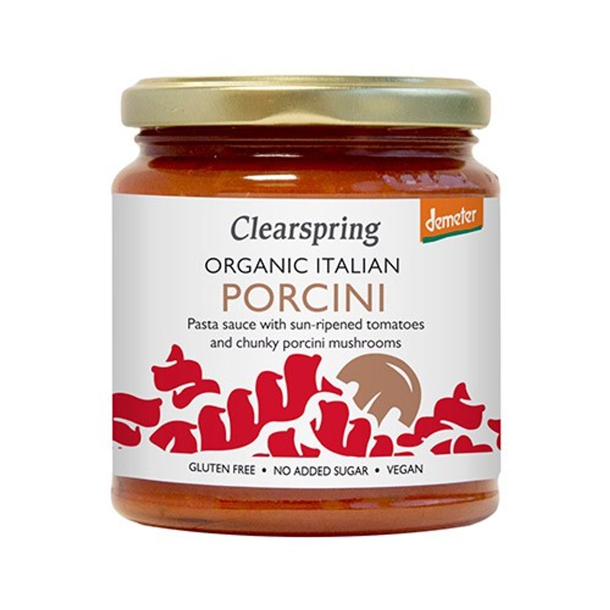 Pasta sauce Porcini Økologisk - 300 gram - Clearspring