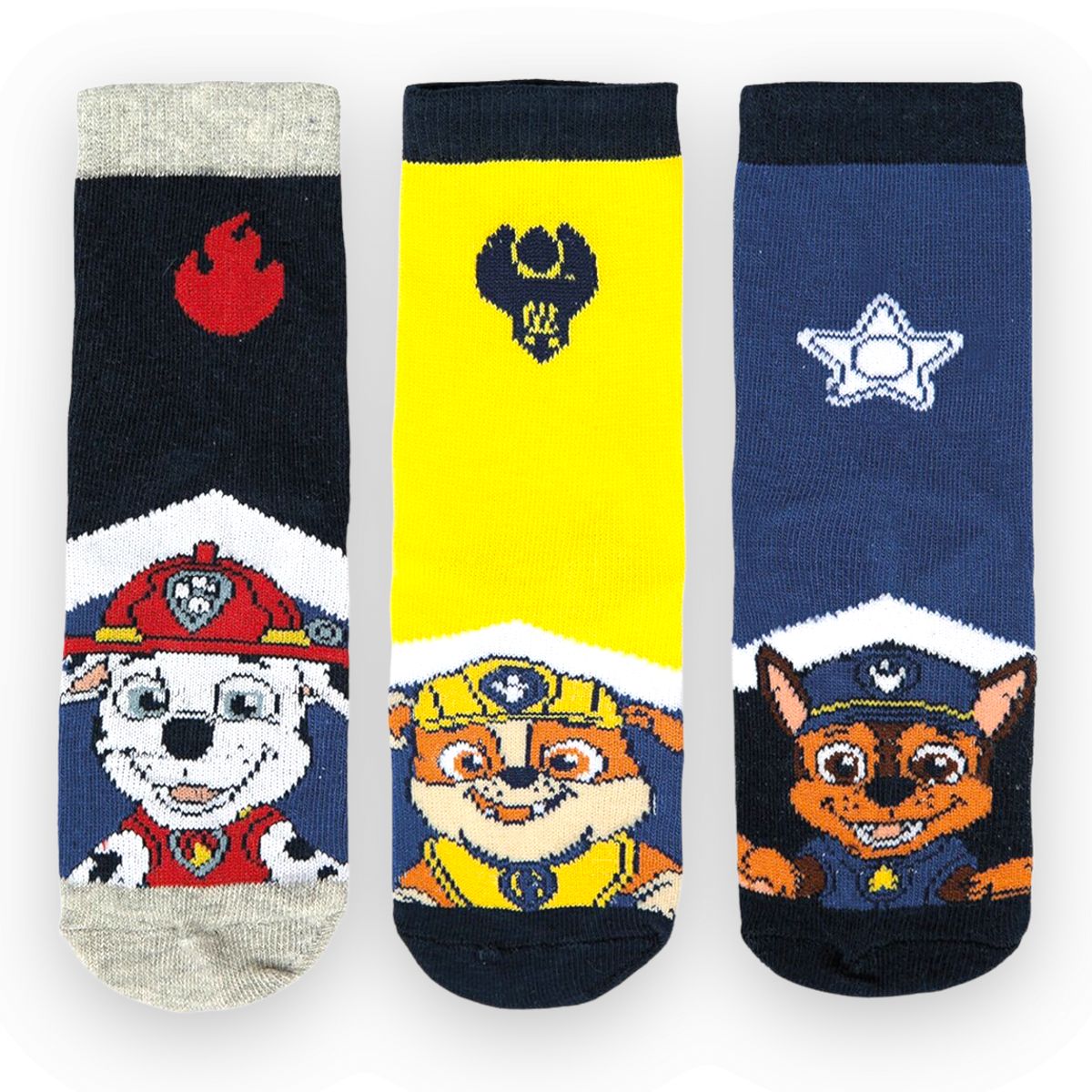 Paw Patrol 3-pk. Strømper Str. 23-26