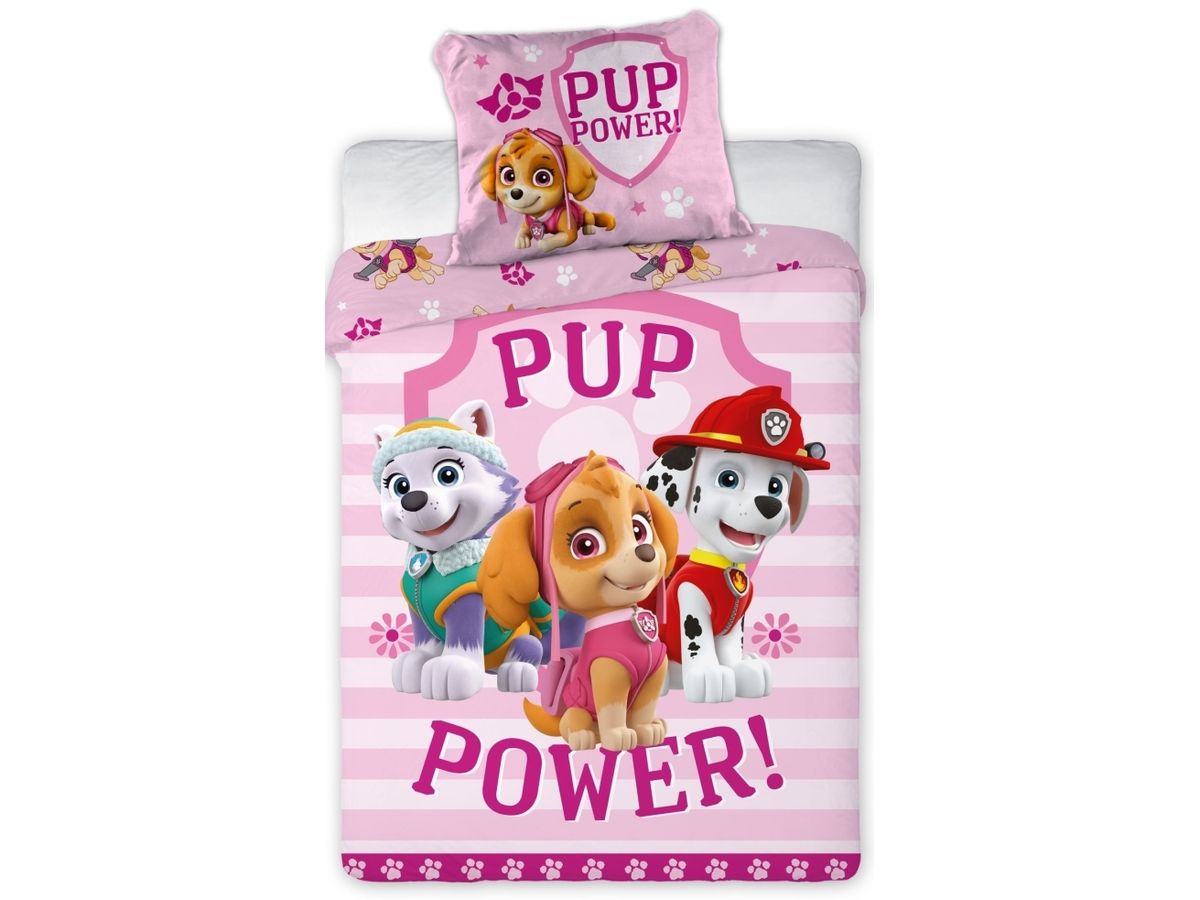 Paw Patrol Junior Sengetøj 100X135 Cm - 100 Procent Bomuld