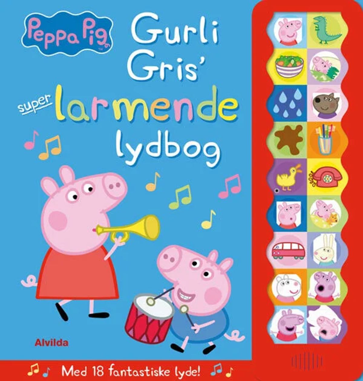 Peppa Pig - Gurli Gris' super-larmende lydbog (med 18 fantastiske lyde)