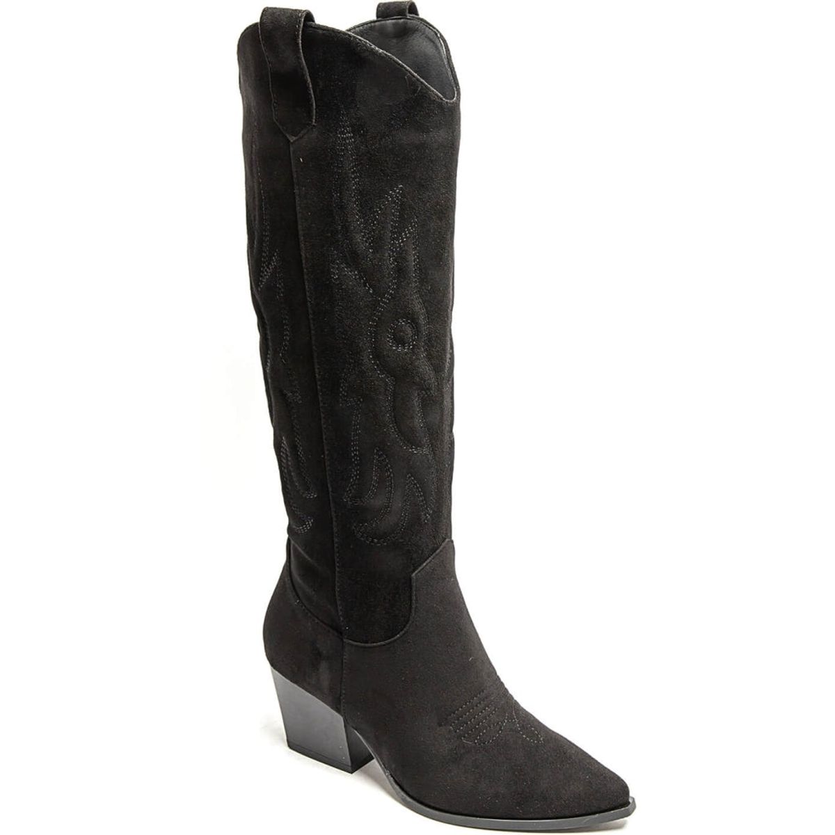 Perrine dame cowboystøvler 9697A-1 - Black