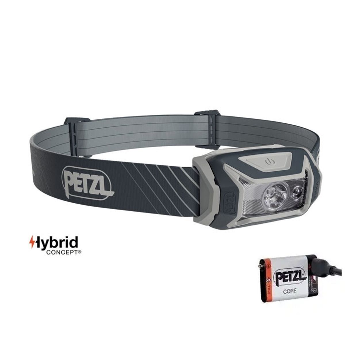 Petzl Tikka Core pandelampe 450 lm, Grå - Pandelamper